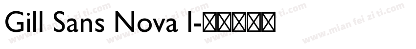 Gill Sans Nova l字体转换